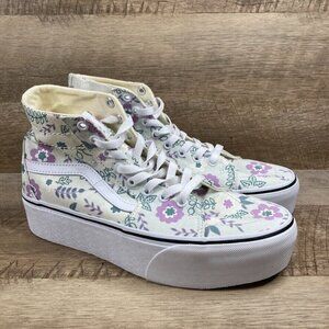 VANS Sk8-Hi Tapered Stackform Platform Pastel Floral Shoes Women’s Size 10 NEW